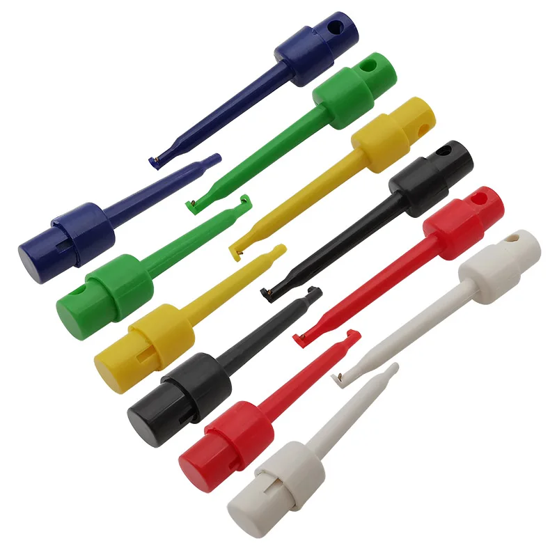 5/10Pcs 58mm Single Test Hook Clips Test Probe For Electronic Testing IC Grabber Large Hook Clip Multimeter Tools
