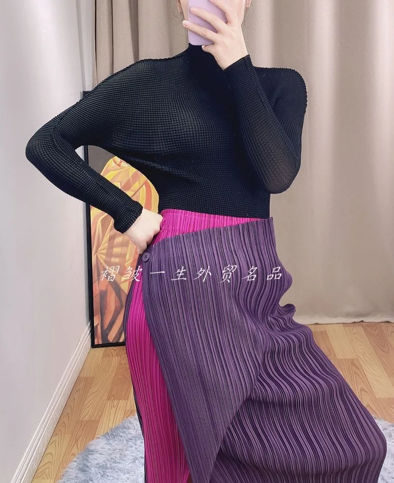 2020 early autumn women's new half high neck T