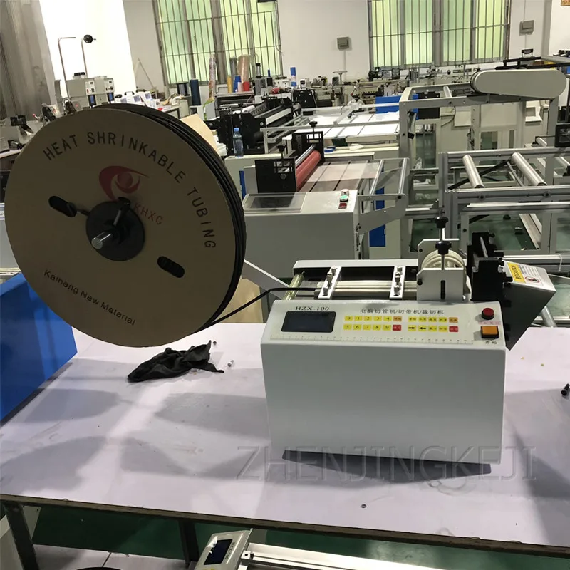  Multifunction Pipe Cutting Machine Heat Shrinkable Tube Fully Automatic Computer PVC Battery Shell 