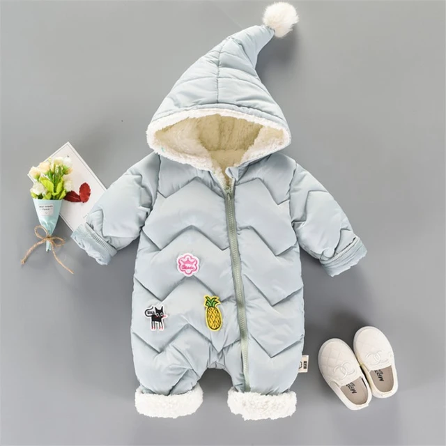 -30 degree New Winter overalls for kids coat Baby Snow Wear Newborn Snowsuit Boy  4