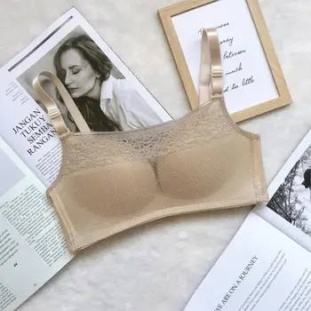 

Weiwei tube top light retro comfortable and zero bondage girl underwear gathered up adjustable bra without steel ring