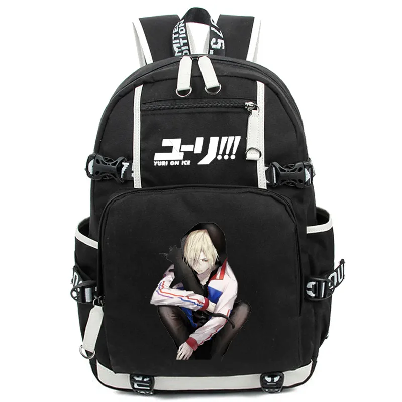 Новое поступление Аниме YURI! Женский и мужской рюкзак Nikiforov Bolsa Mochila Masculina для