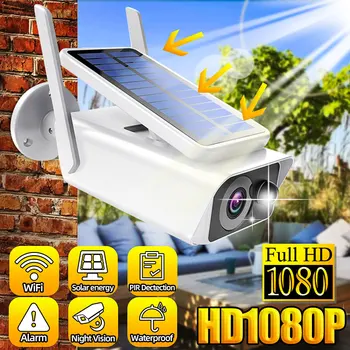 

1080P Full HD Solar Camera Waterproof Home Security IP Camera Security Network Outdoor Security WiFi IR Monitor Night Camera