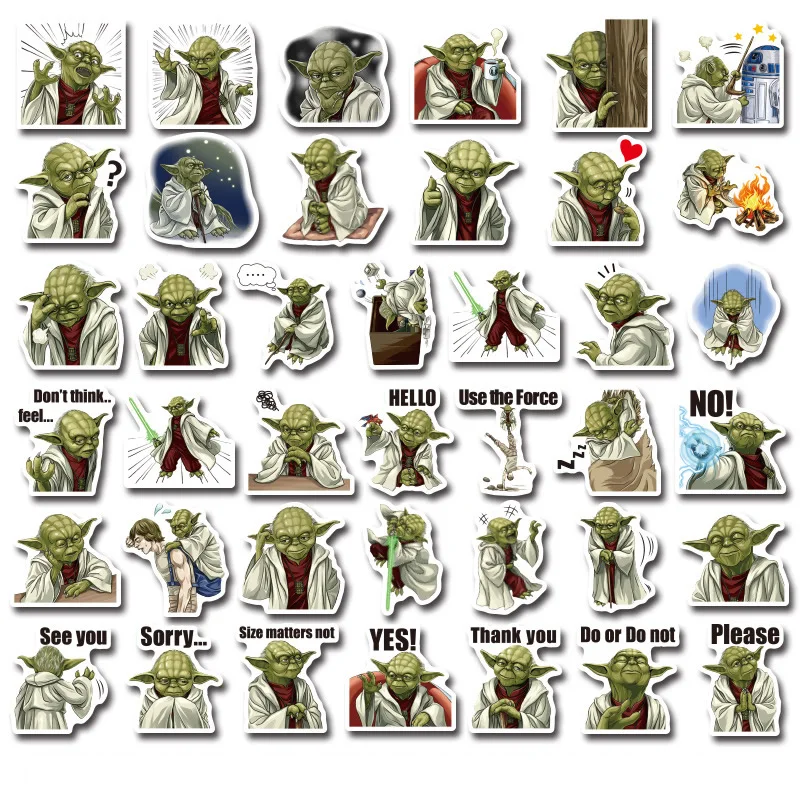 40pcs Cartoon The Mandalorian Baby Yoda Star Wars Stickers Waterproof PVC Skateboard Luggage Motorcycle Vsco Kids Toys Sticker 40pcs Cartoon The Mandalorian Baby Yoda Star Wars Stickers Waterproof PVC Skateboard Luggage Motorcycle Vsco Kids Toys Sticker
