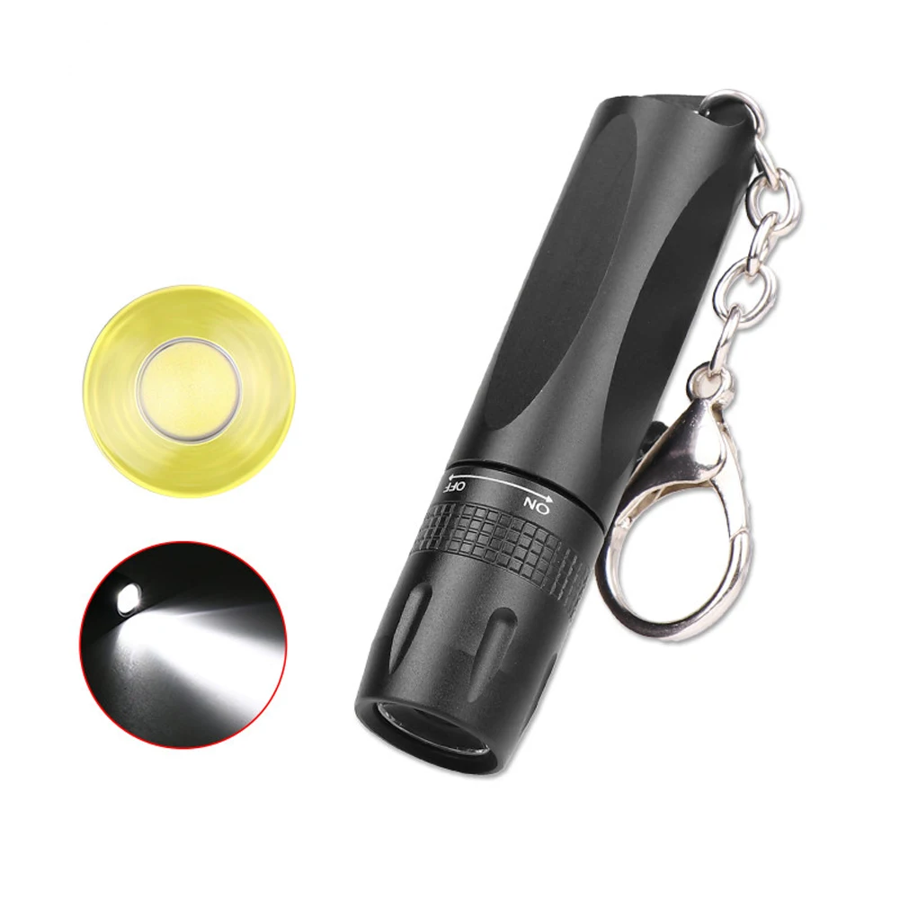 LED Fackel Lampen Tasche USB-Wiederaufladbare Schlüsselanhänger Taschenlampe