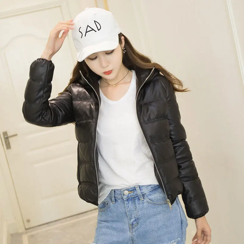 送料代引き無料 本革のジャケットの女性冬コート女性ダウンコートの女性の服 チャケータ Mujer 13 12 Yy1044 お店で人気の商品 Carlsbadaqua Com