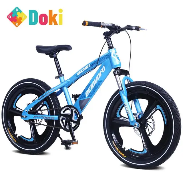 Doki Toy 2021 New 16/18 Children Bicycle Mountain Bike / 20 Inch Disc Brake Suspension Single Speed Children Bikes 1
