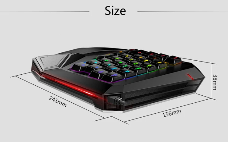 T9 Plus Mechanical Gaming Keyboard one hand keyboard