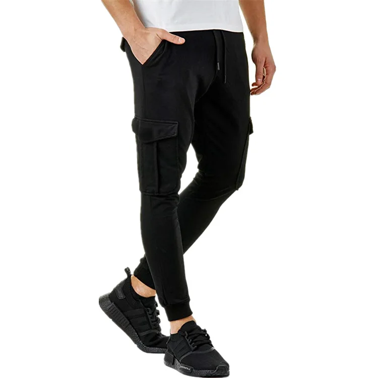 

Men's casual pants sports pants men's cotton spring and autumn jogging pants pocket elastic waist trousers high quality men's 17