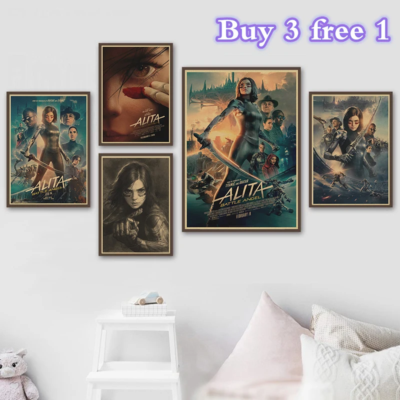 2019 постер для игры в кино Алита боевой Ангел картины на стену печать гостиной