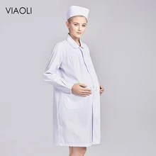 Best Offers Pregnant Woman Nurse Wear Short-sleeved Summer Long Sleeve White Coat Beauty Salon Work Clothing Lab Hospital Medical Uniforms Best Offers Pregnant Woman Nurse Wear Short-sleeved Summer Long Sleeve White Coat Beauty Salon Work Clothing Lab Hospital Medical Uniforms