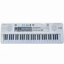 Белая для детей электронная клавиатура с микрофоном портативный детский образовательный музыкальный инструмент игрушка