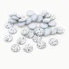 New Fashion 40pcs 8mm 10mm 12mm Silver Plated Color Flat Back Resin Cabochons Cameo ► Photo 3/3