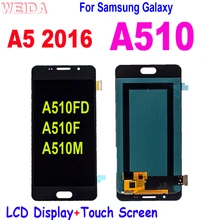 Bloc écran tactile LCD de remplacement, pour Samsung Galaxy A5 2016 A510 A510FD A510F A510M=