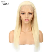 Remy Forte кружевные передние человеческие волосы парики Remy бразильские волосы парики 13X4 кружевные парики 613 блонд кружевные короткие парики из человеческих волос