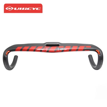 

Ullicyc Full Carbon handlebar Road Bicycle Bent Bar Glossy Aero Hollow Cycling S5 Carbon fiber Road Bike Handlebar 400/420/440mm