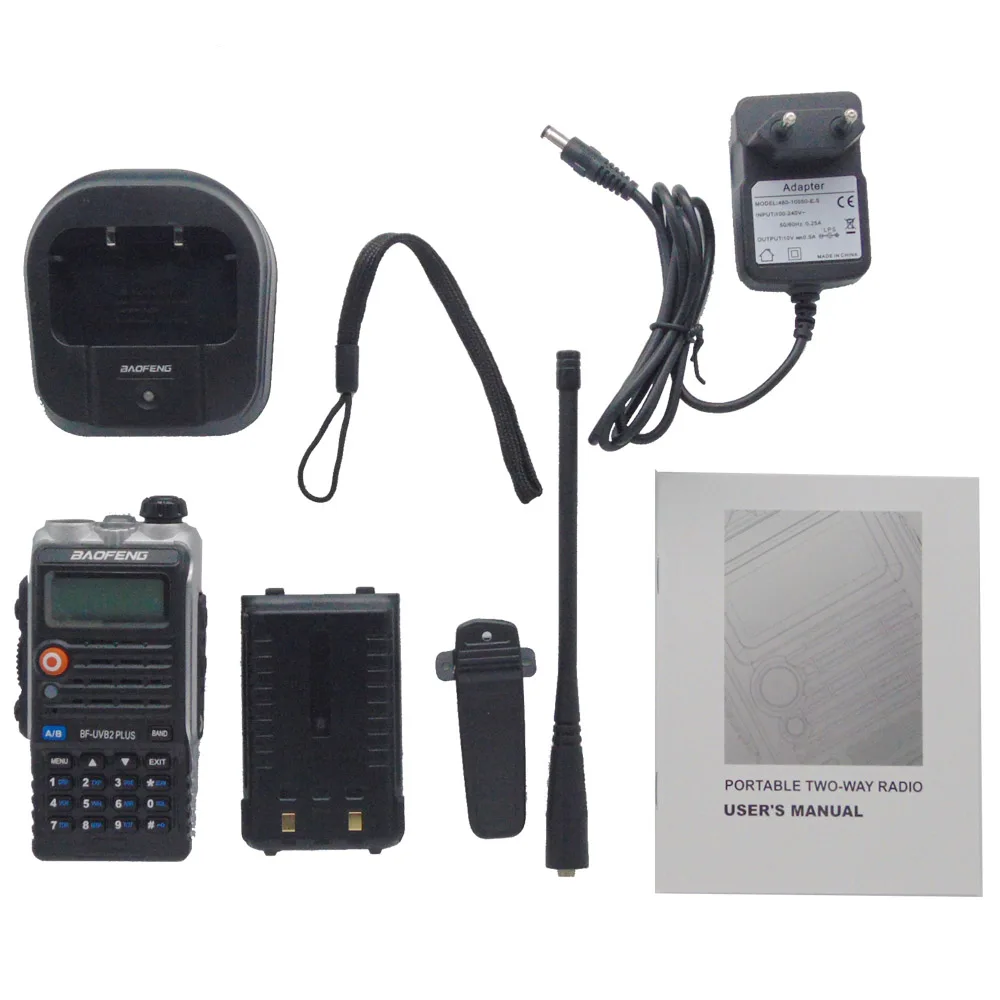 Baofeng UVB2 плюс UV-B2 двухстороннее радио Двухдиапазонная VHF/UHF рация 128CH Переговорная BF-UVB2 Ham CB радио портативный приемопередатчик
