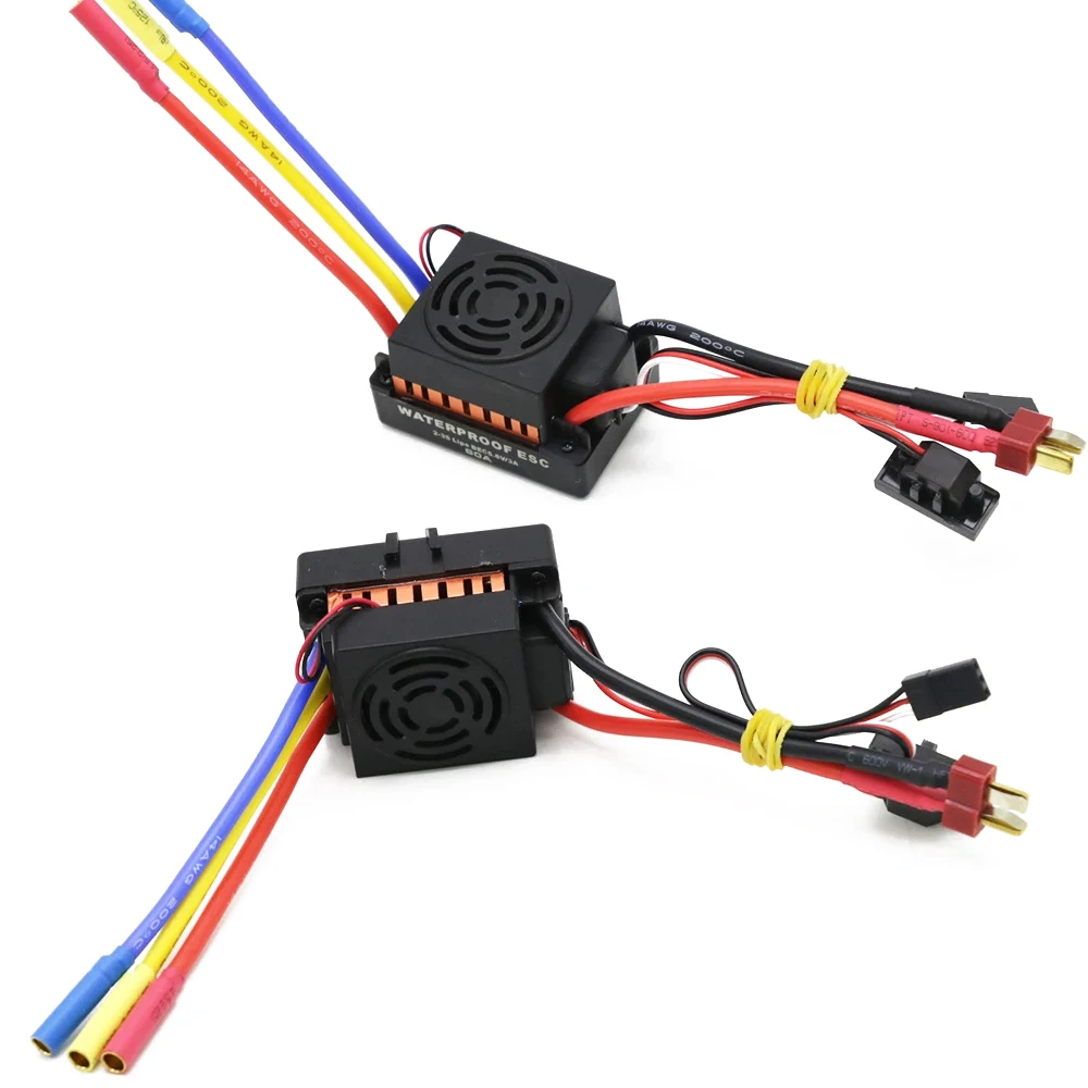 

1pcs New Waterproof 60A Sensorless Brushless Car Electronic Speed Control ESC 2-3S with BEC For Rc Car Boat
