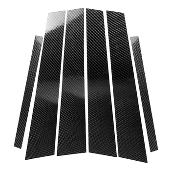 

Carbon Fiber Car Window B-Pillars Molding Trim Car Styling Stickers for Bmw 5 Series F10 Accessories