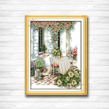 

Beautiful Summer afternoon DMC Cross-Stitch Scenery Home Decor DIY 14CT 11CT counted cross stitch Needlework Set Embroidery kits