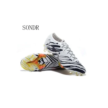 

2020 New High Ankle Soccer Shoes Professional Outdoor Long Spiked Football Boots Cleats Training Sport Sneakers Dropshipping