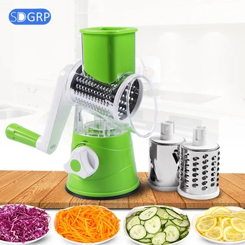 

Multi-function manual grater vegetable shredded potato machine food fruit shredder household slicer stainless steel kitchen tool