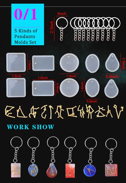 Resin Epoxy Casting Silicone Molds Set UV Epoxi Jewelry DIY Tools