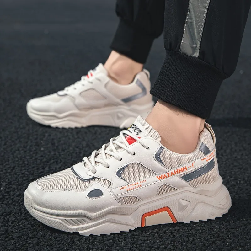 

Mens Fashion Casual Shoes Lace-Up Breathable Sneakers Men Walking Shoes Male Outdoor Jogging Comfortable Soft Zapatillas Hombre