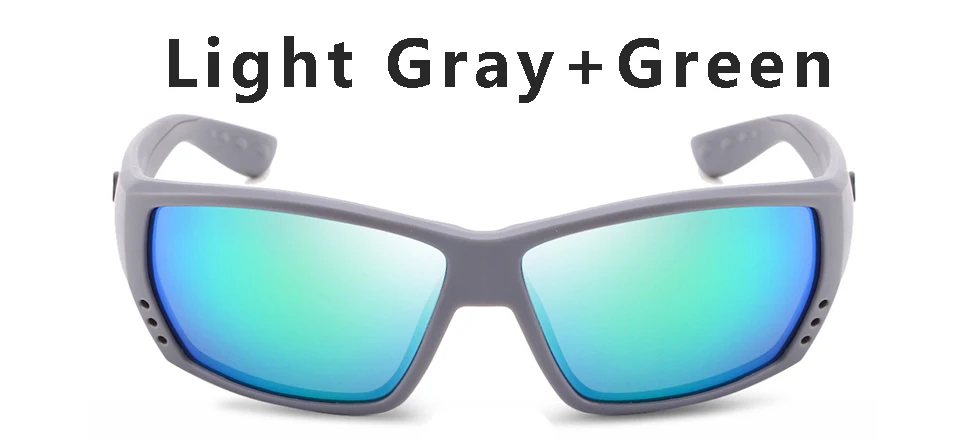 Поляризационные солнцезащитные очки для мужчин тунец аллея бренд вождения Рыбалка солнцезащитные очки Квадратные очки для мужчин UV400 зеркальные летние оттенки очки - Цвет линз: C7