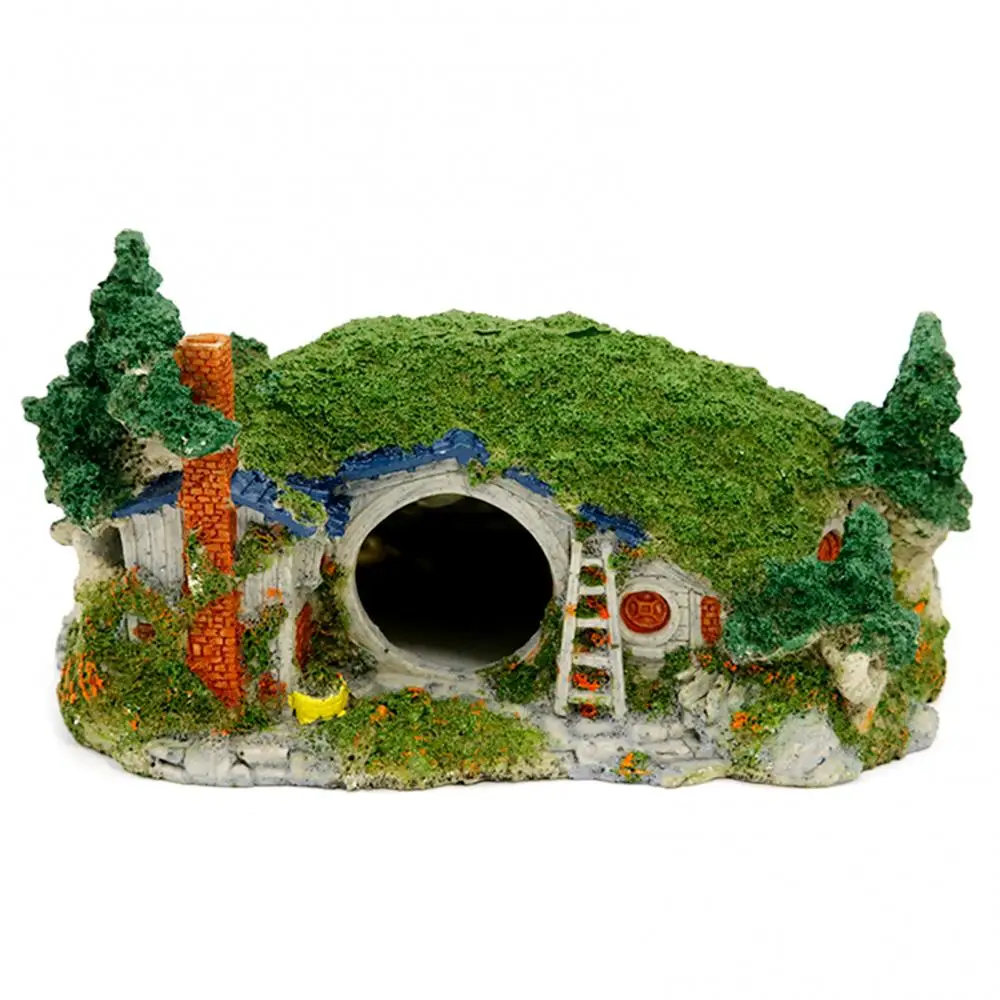Reptile Shrimp Cave Landscaping Shelter House Aquarium Fish Tank Decor Ornament