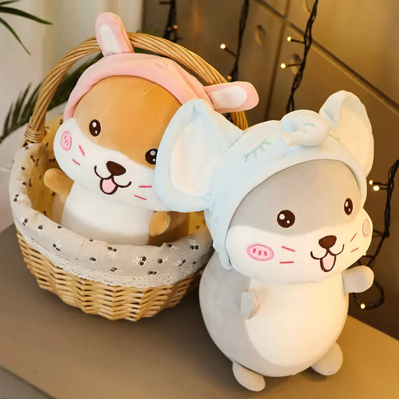 Милый хомяк плюшевые игрушки чучела животных Куклы Детские подушки Kawaii подарок на день рождения