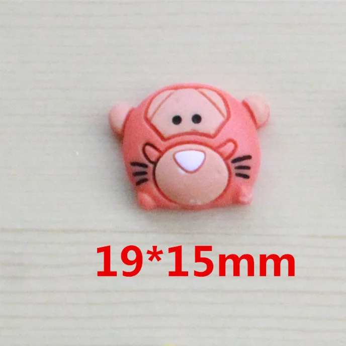 1 10 шт./лот мультфильм животных плоские пластмассовые кабошон Kawaii ободок с ушками кошки, тигра Мышь Детские бантики для волос аксессуары ручная работа Скрапбукинг декорирование - Цвет: 1