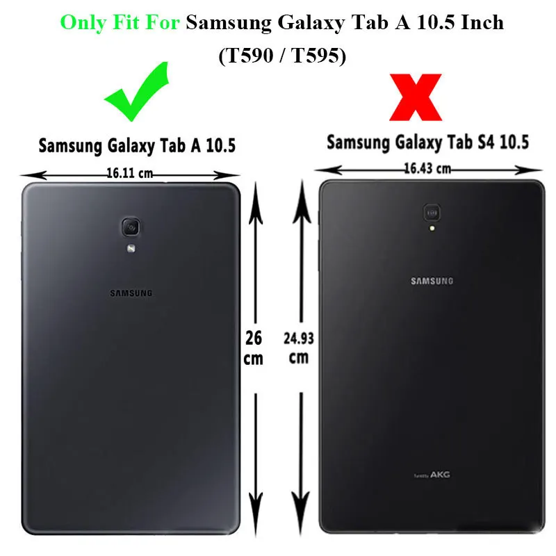 Чехол из искусственной кожи для samsung Galaxy Tab A 10,5 ''SM-T595 T590 T597 Tab A T595 10,5'' чехол с подставкой+ подарки