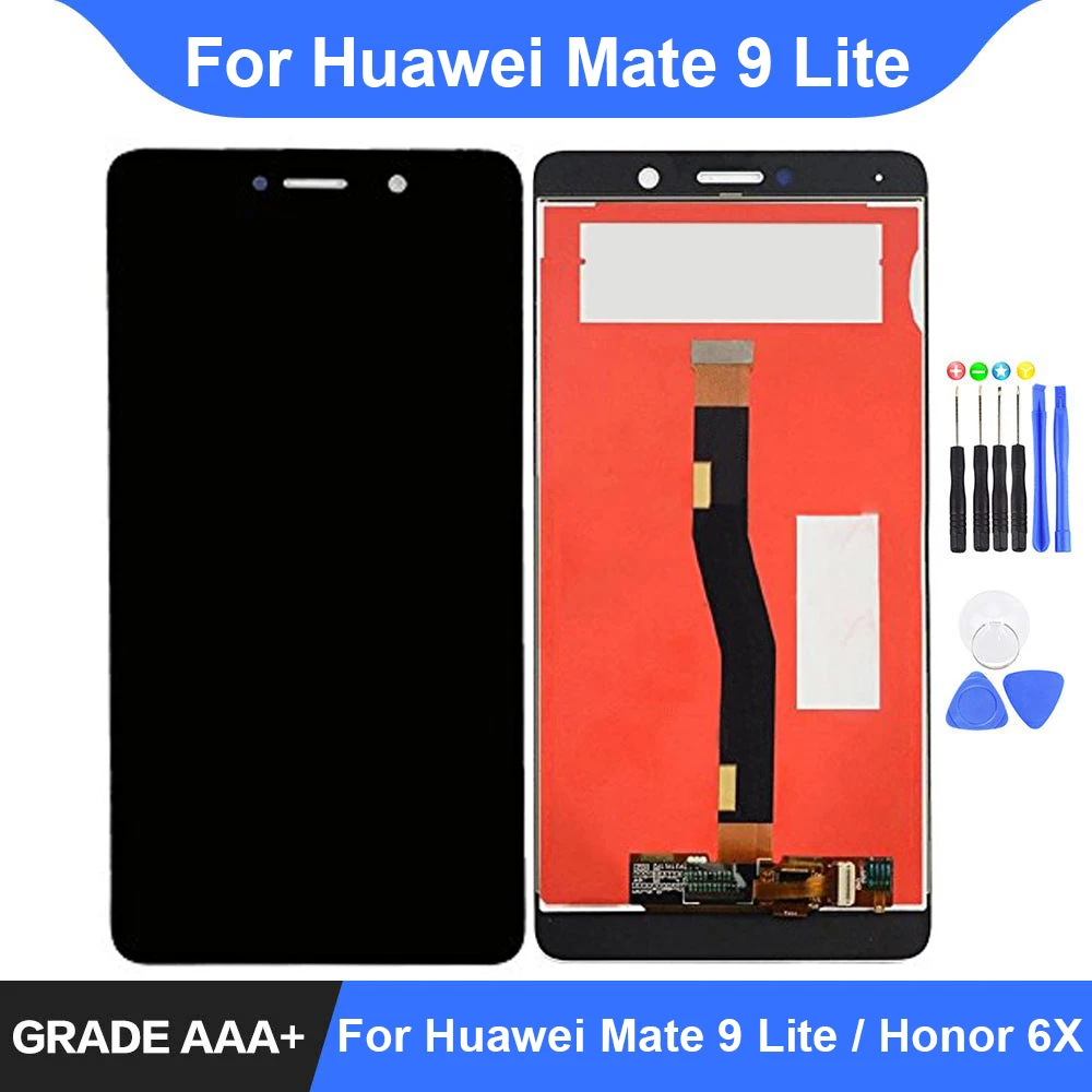 ЖК дисплей с сенсорным экраном и дигитайзером в сборе для Huawei Mate 9 Lite запасные