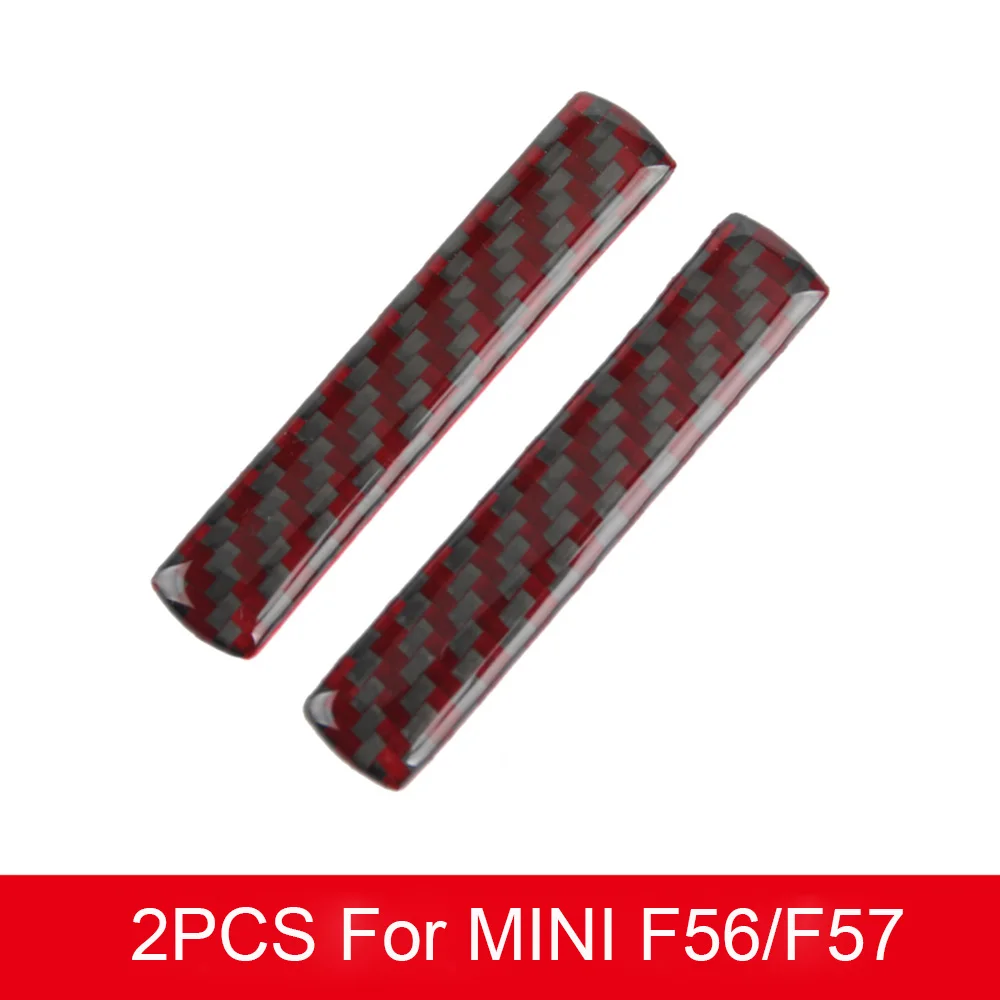Автомобильная эпоксидная наклейка для дверной ручки наклейка для интерьера для Mini Cooper One S JCW R55 R56 60 R61 F54 F55 F56 F60 автомобильные аксессуары - Название цвета: Red For F56 F57
