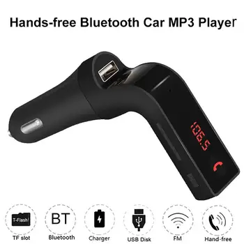 

Hands-free Bluetooth Car Kit FM Transmitter USB Charger Power Adapter MP3 Player