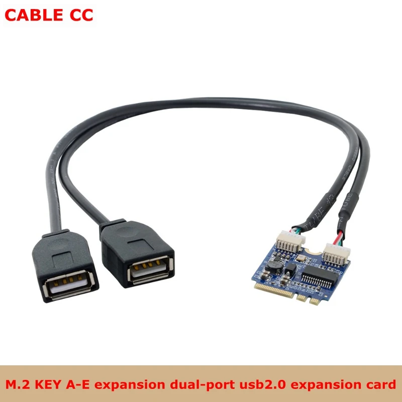 NGFF M.2 A/E ключ к двойному кабелю USB 2 0 внешний отдельный интерфейсный кабель для