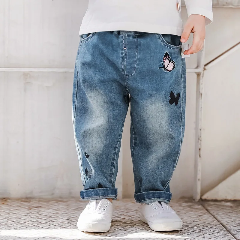 

Baby Jeans Women's Spring 2019 New Style Women's Small CHILDREN'S 1-3 Years Old Western Style Trousers 0 CHILDREN'S Korean-style