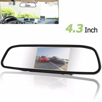 

Hot 4.3" Car HD Universal Auto Rear View Mirror Monitor Video Display Screen LED Night Vision Parking Reverse Rear View Camera