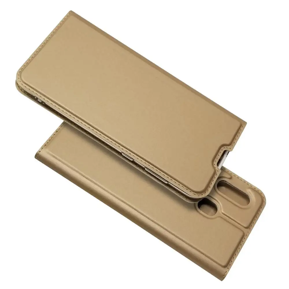 Gold Кожаный мягкий чехол для samsung Galaxy A30/A60/M30/A80/Note 10/A70/A50/M10/A6 Plus /S7/J7 Plus J7310 откидной Чехол-бумажник из ТПУ - Цвет: Gold