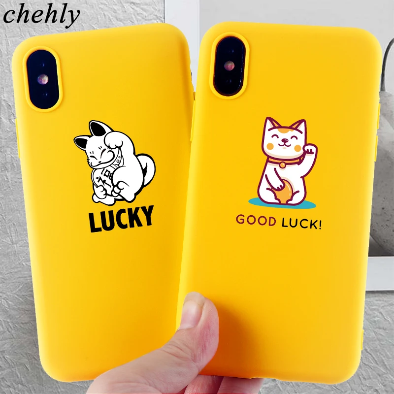 

Cartoon Phone Case for iPhone 6s 7 8 11 Plus Pro X XS MAX XR Funny Cat Cases Soft Silicone Fitted TPU Back Accessories Covers