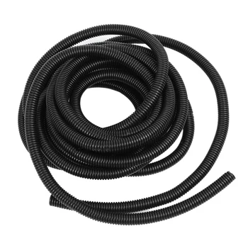 

6.7M Long 12x15.8mm Polyethylene Split Corrugated Tubing Cable Wire Conduit