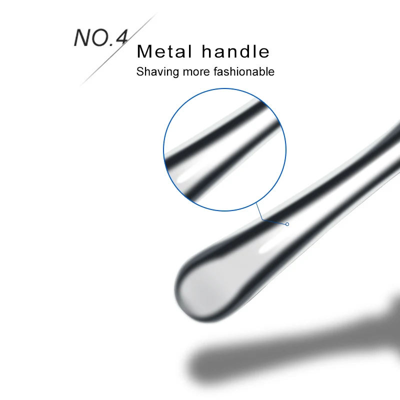 Haward Razor Men's Manual Shaver Professional Shaving Razor For Hair Removal Replaceable Razor Blades (1 Handle+1pc Blade)