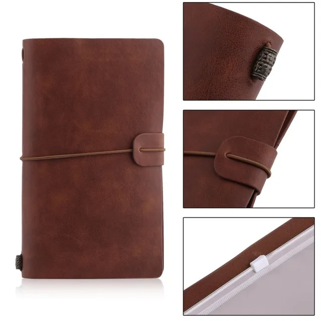 2021 Hot Sale PU Leather Notebook Handmade Vintage Diary Journal agenda Sketchbook Student Planner TN Travel