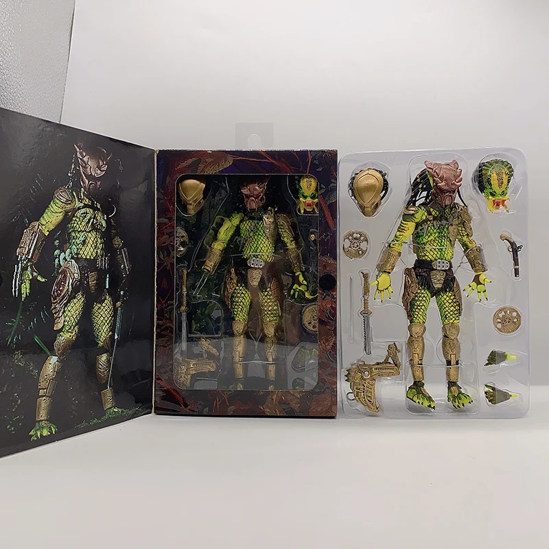New Type NECA Predator Elder Gold Kenner Leader Clan Chief PVC Action Figure 2 Collection Model Toy | Игрушки и хобби