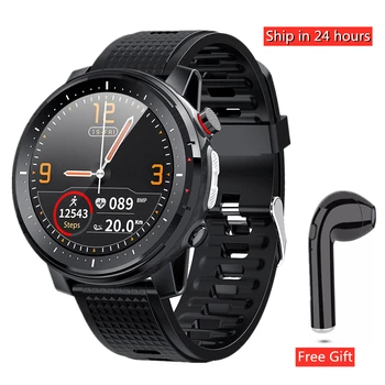 

L15 + Earphone/set Smart Watch Men with LED Light ECG PPG Heart Rate Blood Pressure Bluetooth Clock Multi-sport mode Smartwatch