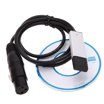 

Stage Lighting Controller Dimmer Interface Adapter to DMX512 Computer PC USB