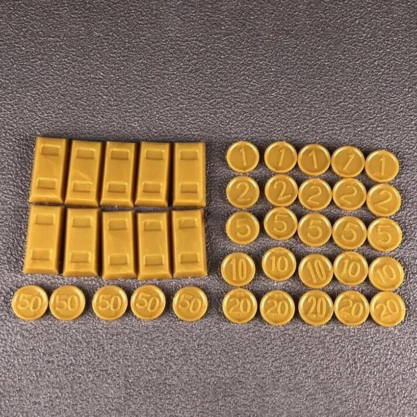 Small Value Gold Silver Coin Brick Building Blocks Set Compatible Legoingly City MOC Accessories Parts Bricks DIY Kids Toys Gift (1)