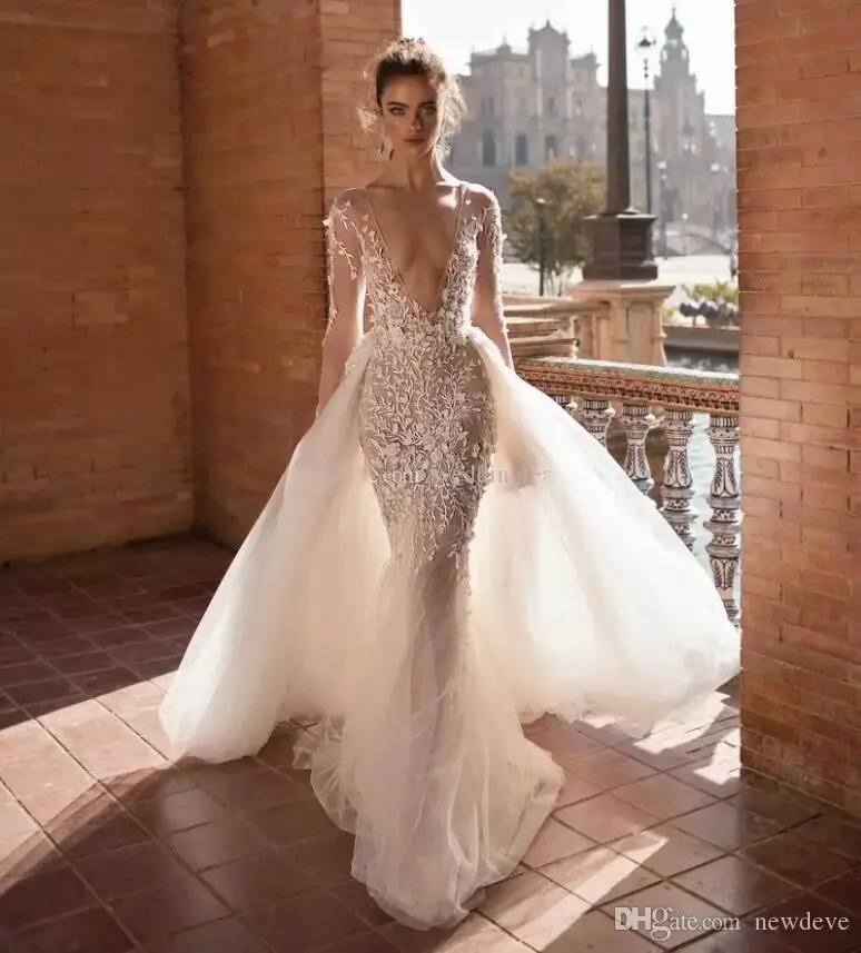 2019-berta-mermaid-wedding-dresses-deep-v-neck-overskirt-long-sleeve-backless-bridal-gowns-lace-appliqued-tulle-plus-size-vestidos-de-novia (1)