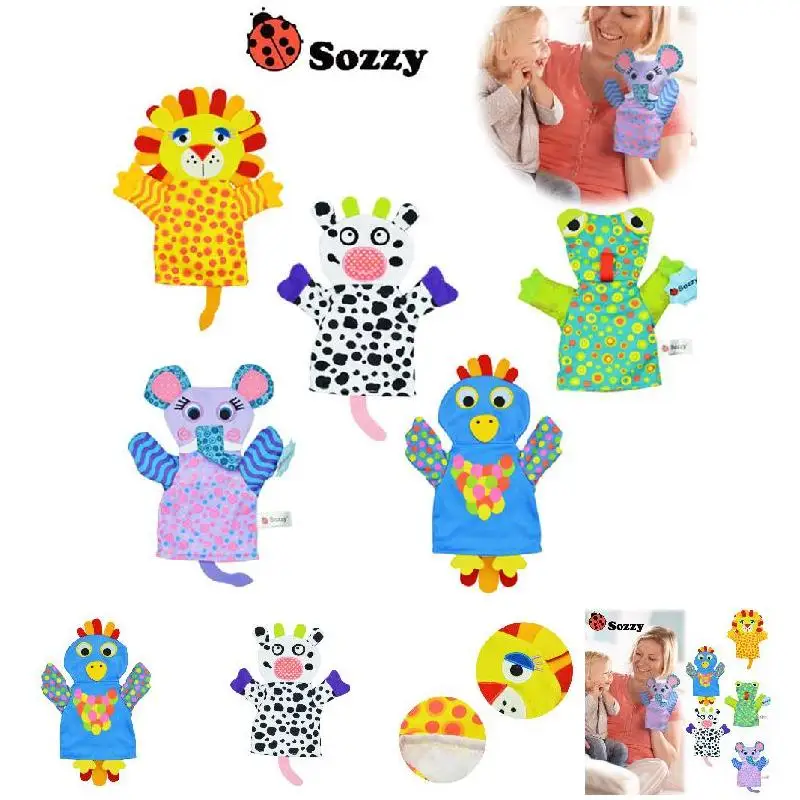 Sozzy животное ручная кукла/банное полотенце детская игрушка-прорезыватель для зубов погремушка полотенце s игрушки высокое качество